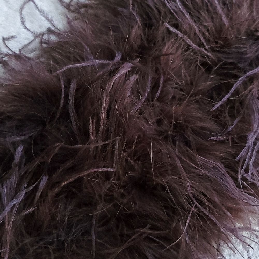 Lamarque Zaina Ostrich Feather Crop Bustier Top - Picture 11 of 14